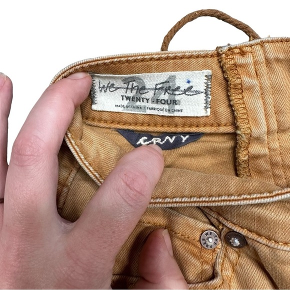 Free People We The Free Lace Up Back Extreme Flare High Rise SZ 24 CRVY - Picture 7 of 12